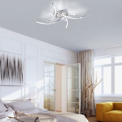 Paul Neuhaus 9144-55 - LED ljusreglerad fastsatt Ljuskrona  POLINA LED/27W/230V