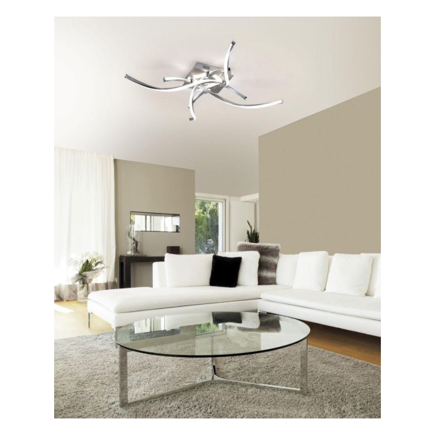 Paul Neuhaus 9144-55 - LED ljusreglerad fastsatt Ljuskrona  POLINA LED/27W/230V