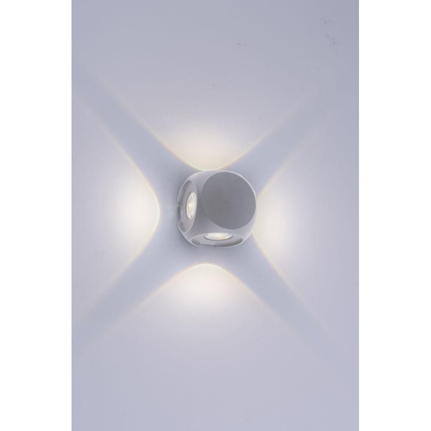 Paul Neuhaus 9485-21 - Utomhus LED vägglampa  CARLO 4xLED/0,8W/230V IP54