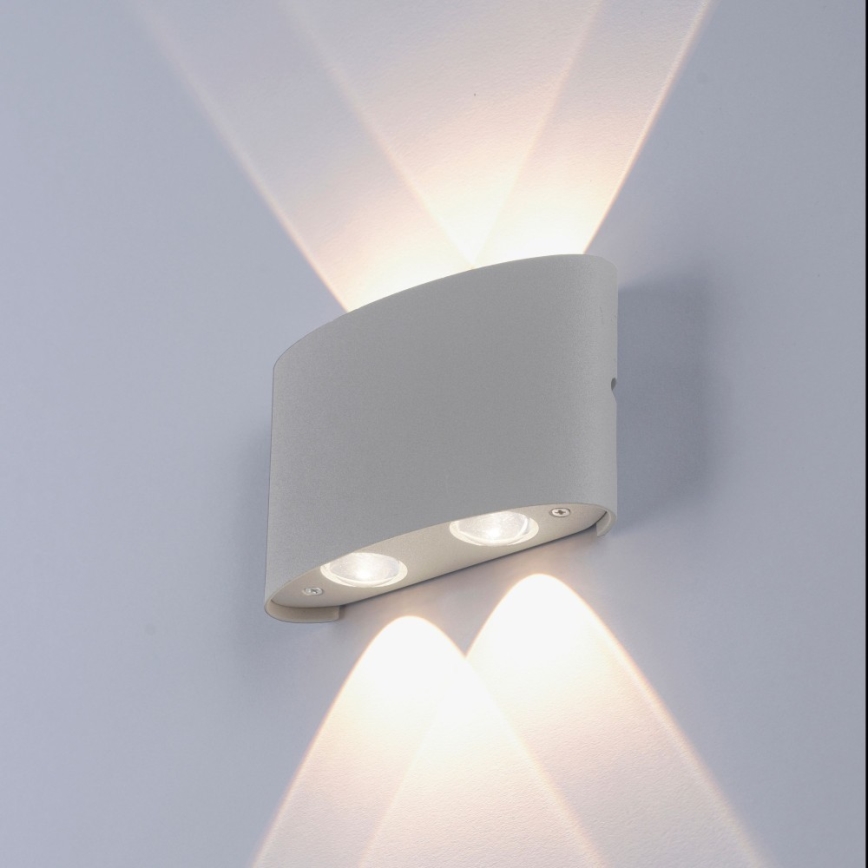 Paul Neuhaus 9487-21 - Utomhus LED vägglampa  CARLO 4xLED/0,8W/230V IP54