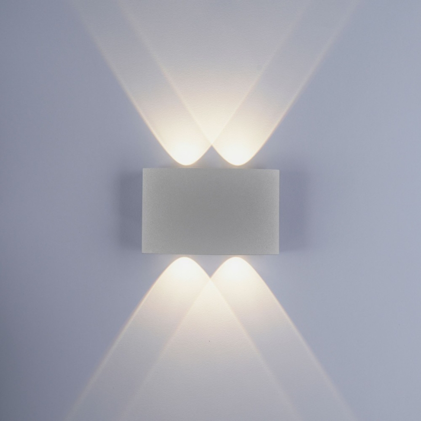 Paul Neuhaus 9487-21 - Utomhus LED vägglampa  CARLO 4xLED/0,8W/230V IP54