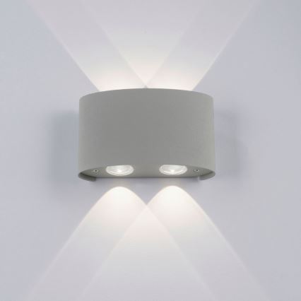 Paul Neuhaus 9487-21 - Utomhus LED vägglampa  CARLO 4xLED/0,8W/230V IP54