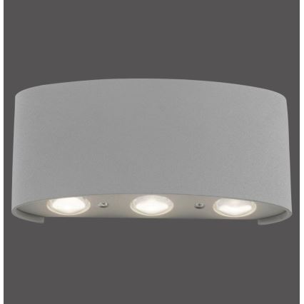 Paul Neuhaus 9488-21 - Utomhus LED vägglampa  CARLO 6xLED/0,8W/230V IP54