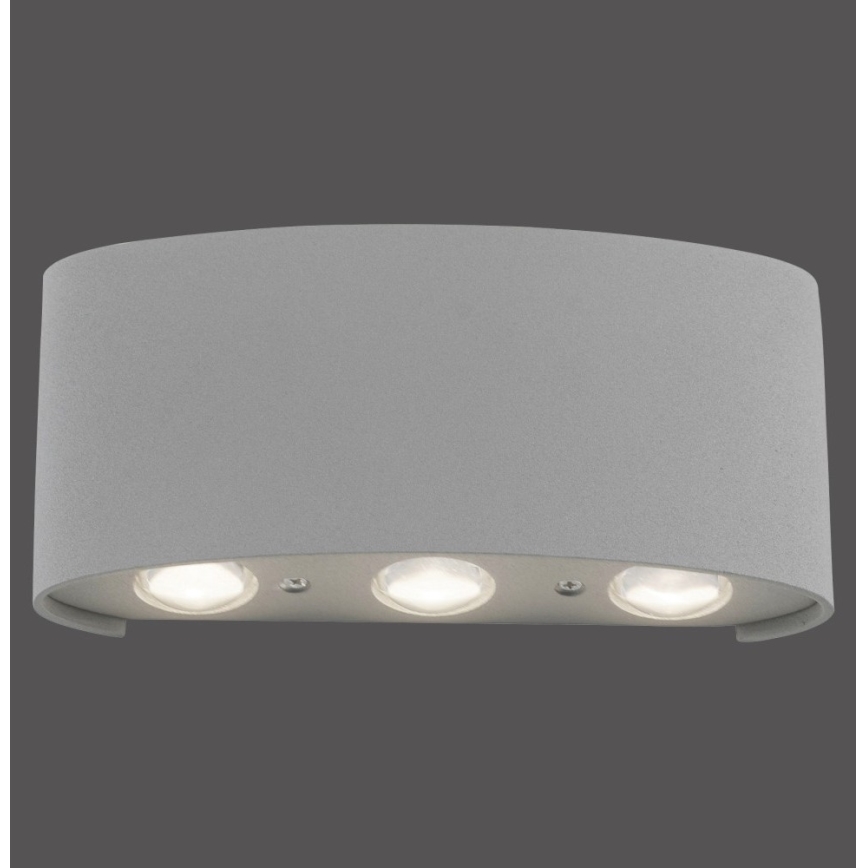 Paul Neuhaus 9488-21 - Utomhus LED vägglampa  CARLO 6xLED/0,8W/230V IP54