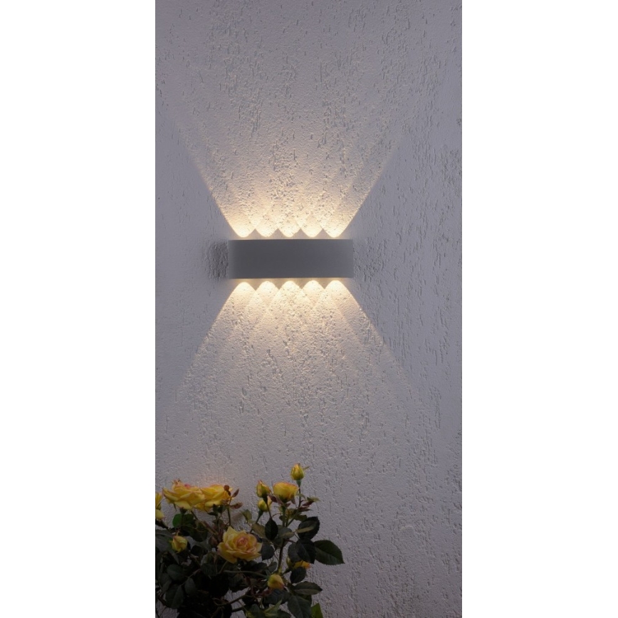 Paul Neuhaus 9489-21 - Utomhus LED vägglampa  CARLO 10xLED/0,8W/230V IP54