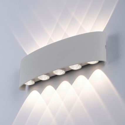 Paul Neuhaus 9489-21 - Utomhus LED vägglampa  CARLO 10xLED/0,8W/230V IP54