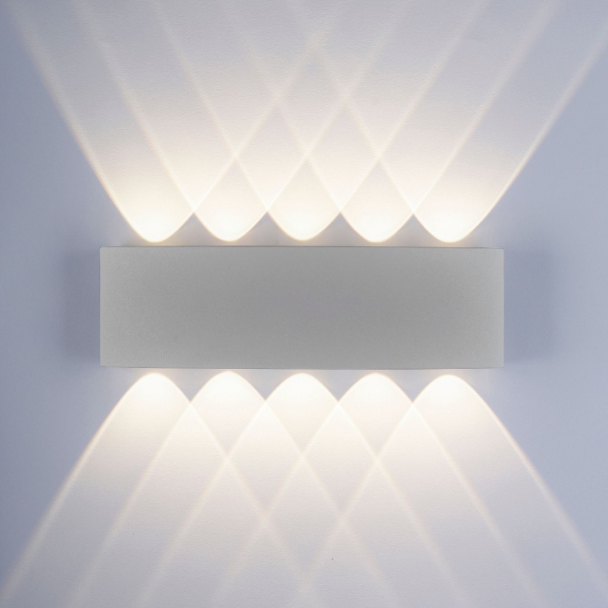 Paul Neuhaus 9489-21 - Utomhus LED vägglampa  CARLO 10xLED/0,8W/230V IP54