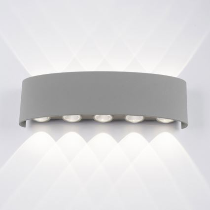 Paul Neuhaus 9489-21 - Utomhus LED vägglampa  CARLO 10xLED/0,8W/230V IP54
