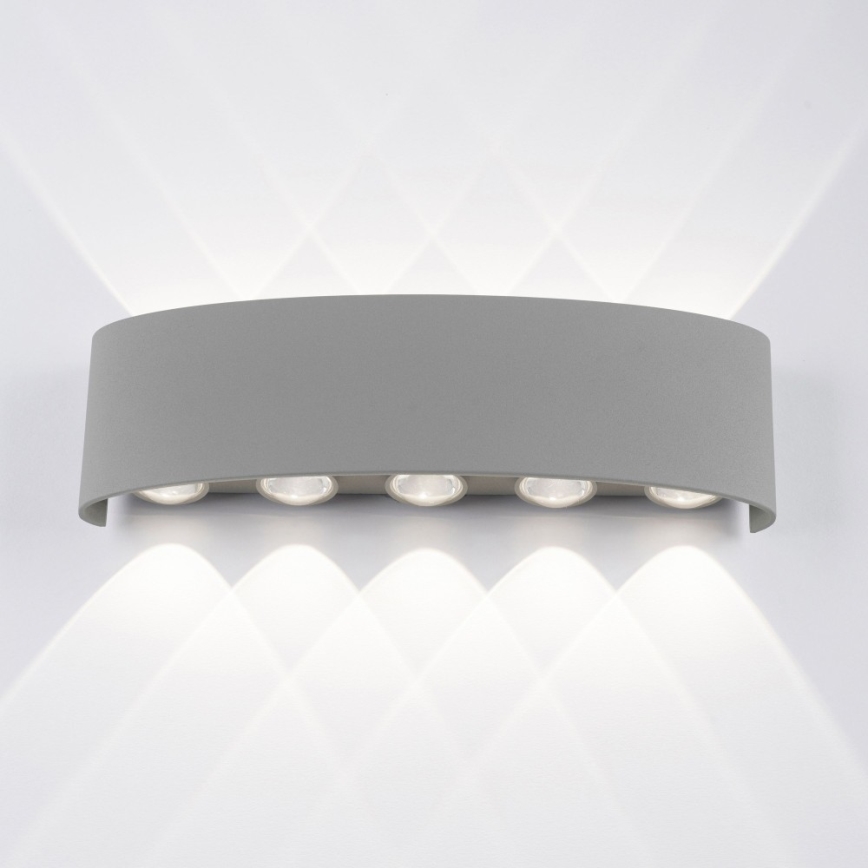 Paul Neuhaus 9489-21 - Utomhus LED vägglampa  CARLO 10xLED/0,8W/230V IP54