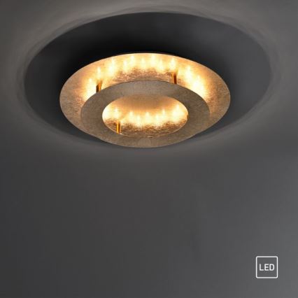 Paul Neuhaus 9620-12 - LED taklampa NEVIS LED/18W/230V gyllene 