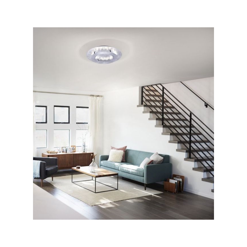 Paul Neuhaus 9620-21 - LED taklampa NEVIS LED/18W/230V silver