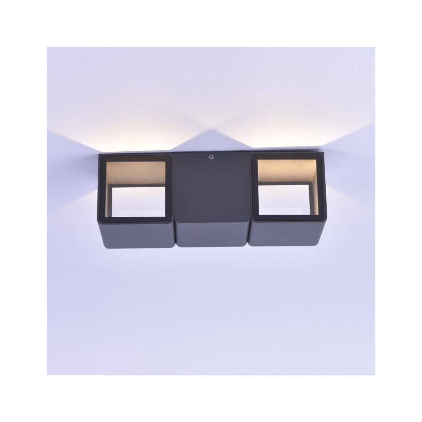 Paul Neuhaus 9658-13 - Utomhus LED vägglampa  MARCEL 2xLED/4W/230V IP54