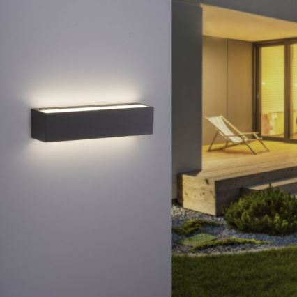 Paul Neuhaus 9675-13 - Utomhus LED vägglampa  ROBERT 2xLED/9W/230V IP65