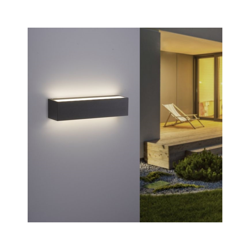 Paul Neuhaus 9675-13 - Utomhus LED vägglampa  ROBERT 2xLED/9W/230V IP65