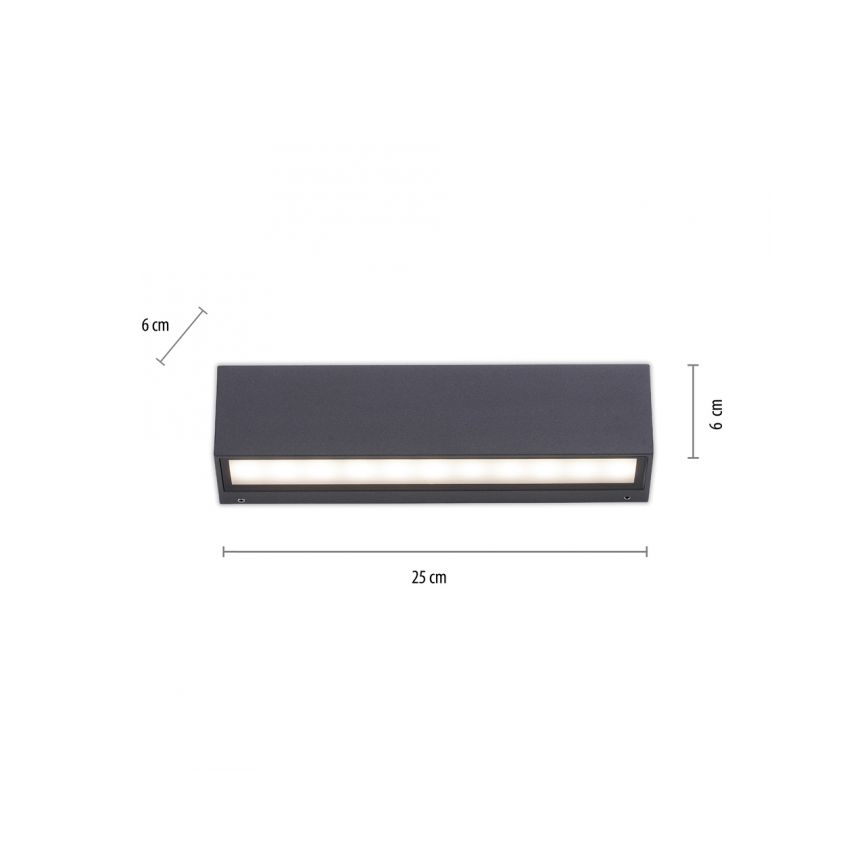 Paul Neuhaus 9675-13 - Utomhus LED vägglampa  ROBERT 2xLED/9W/230V IP65