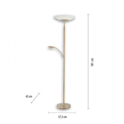 Paul Neuhaus - Dimbar LED-lampa ALFRED 1xLED/28W/230V+1xLED/4W/230V