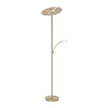 Paul Neuhaus - LED Dimbar Golvlampa ARTUR 2xLED/21W+1xLED/6W/230V guld