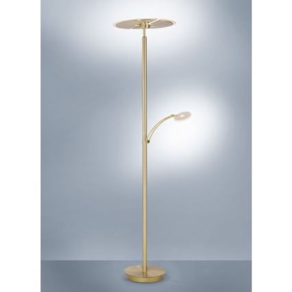 Paul Neuhaus - LED Dimbar Golvlampa ARTUR 2xLED/21W+1xLED/6W/230V guld