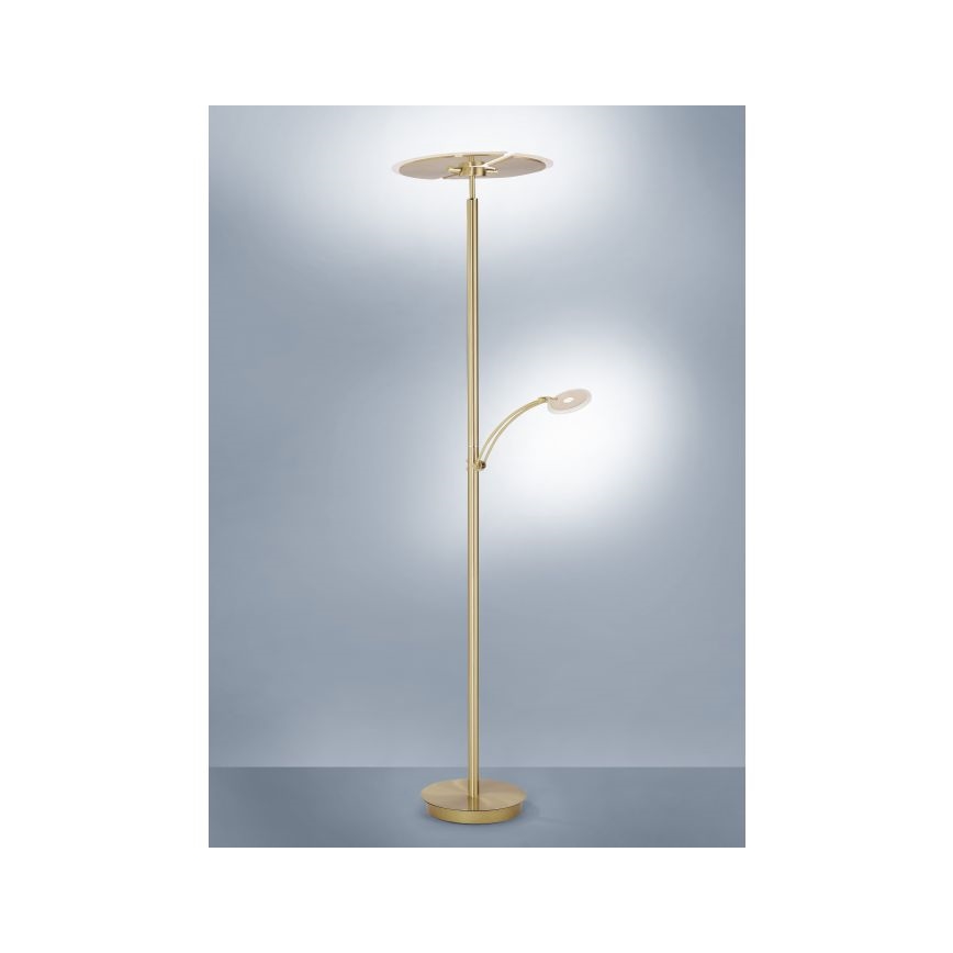 Paul Neuhaus - LED Dimbar Golvlampa ARTUR 2xLED/21W+1xLED/6W/230V guld