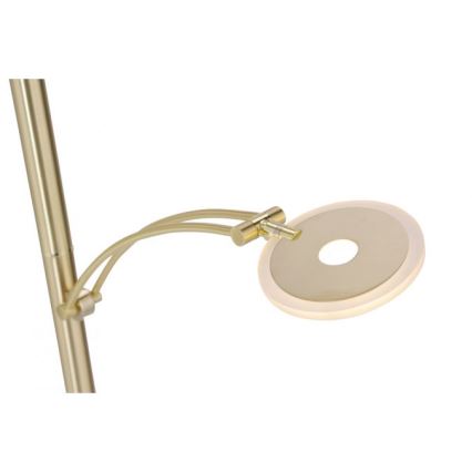 Paul Neuhaus - LED Dimbar Golvlampa ARTUR 2xLED/21W+1xLED/6W/230V guld