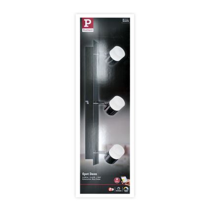 Paulmann 50099 - 3xLED/6,5W Dimbar spotlight SMART DEON 230V ZigBee