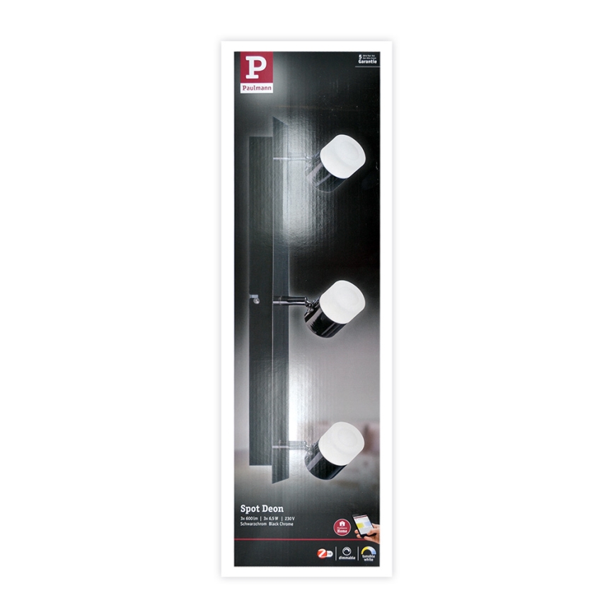Paulmann 50099 - 3xLED/6,5W Dimbar spotlight SMART DEON 230V ZigBee