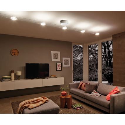 Paulmann 50109 - SET 4xLED/4,4W Dimbara spotlights för SMART DISC vajersystem 230V