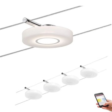 Paulmann 50109 - KIT 4xLED/4,4W Dimbar spotlight för system med snöre SMART DISC 230V