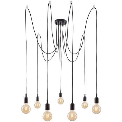 Paulmann 50390 - Ljuskrona med textilsladd NEORDIC 7xE27/20W/230V spindel