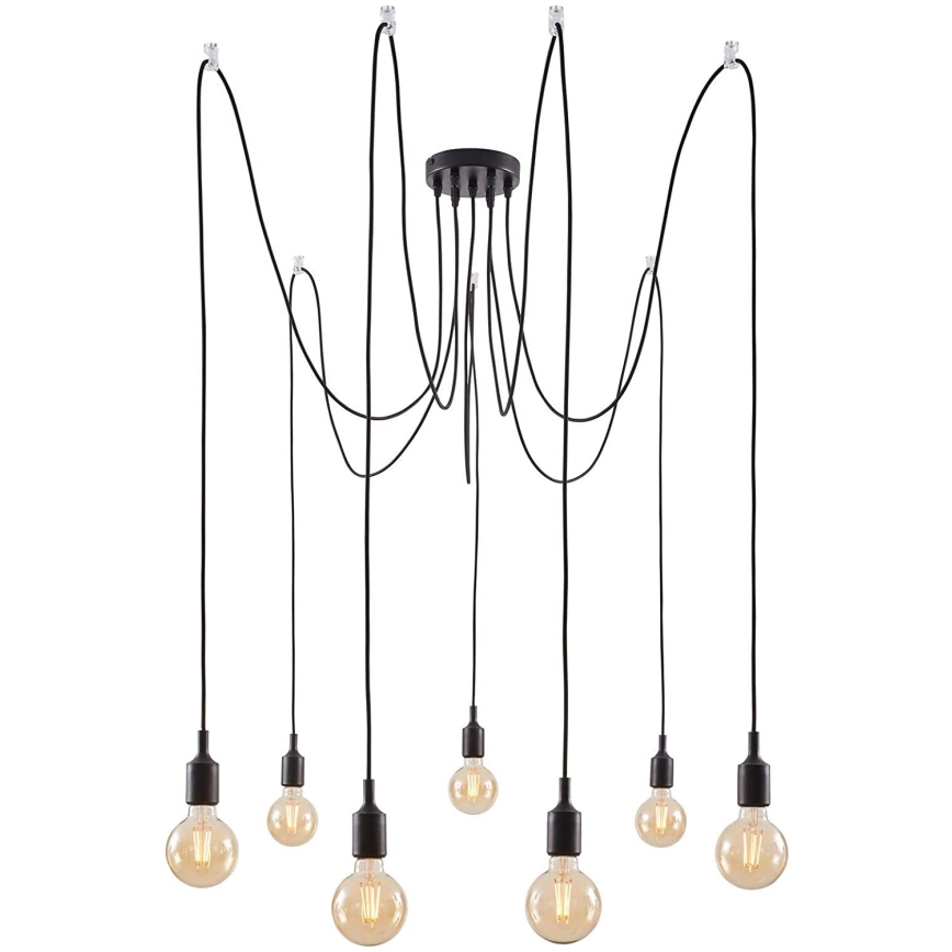 Paulmann 50390 - Ljuskrona med textilsladd NEORDIC 7xE27/20W/230V spindel