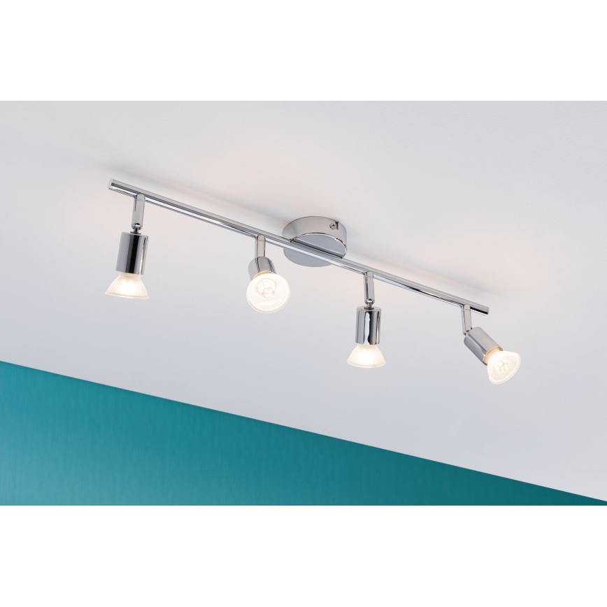 Paulmann 66753 - 4xGU10/10W IP44 Badrumsspotlight CAROLINA 230V