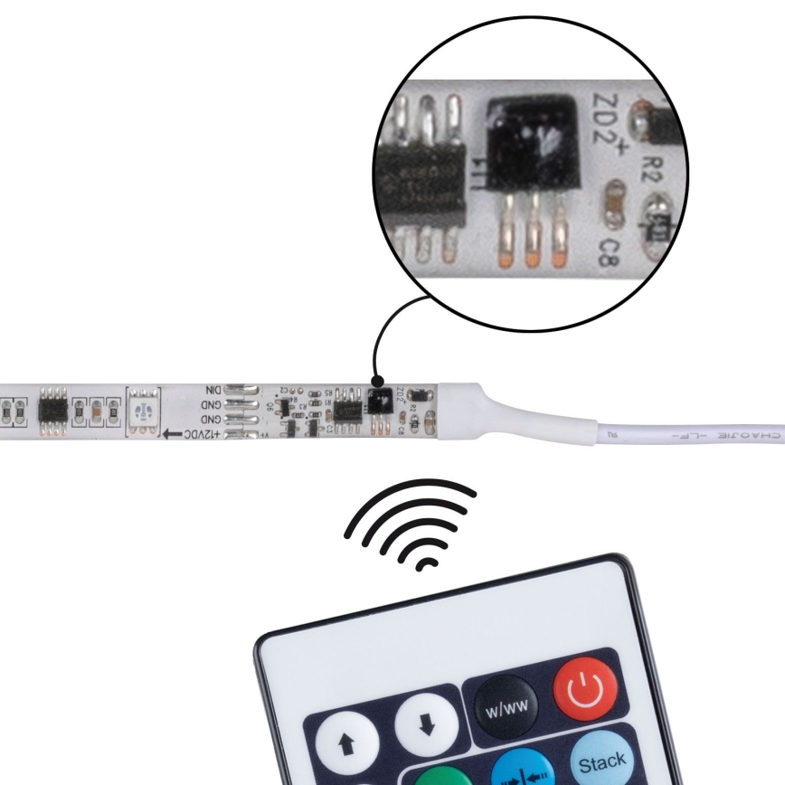 Paulmann 70513 - LED RGB/10W Dimbar ljusslinga SIMPLED 5m 230V + Fjärrstyrd