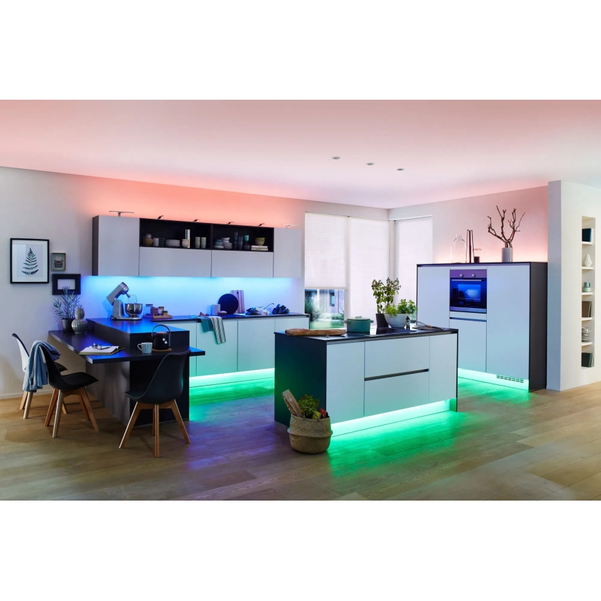 Paulmann 70627 - LED RGB/18W IP44 Dimbar badrumremsa MAXLED 1,5 m 230V + fjärrkontroll