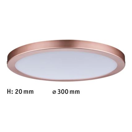 Paulmann 70872 - LED/22W Ljusreglerad panel ATRIA 230V 2700K diameter 30 cm Roséguld