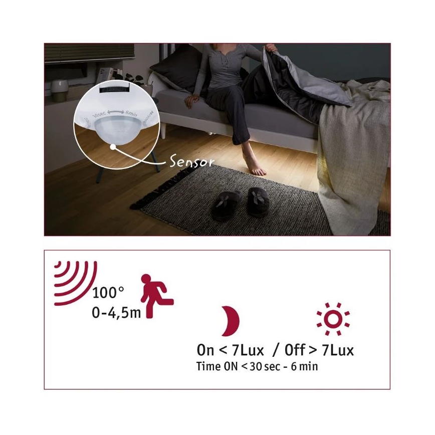 Paulmann 70955 - LED/3W Strip med sensor 1m YOURLED 230V