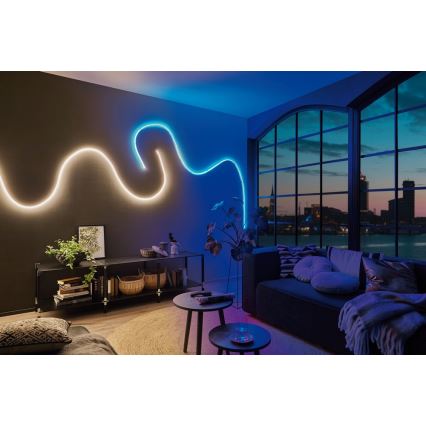 Paulmann 70966 - LED-RGB/27W IP67 Utomhus dimbar ljusslinga FLOW 3m 230/24V