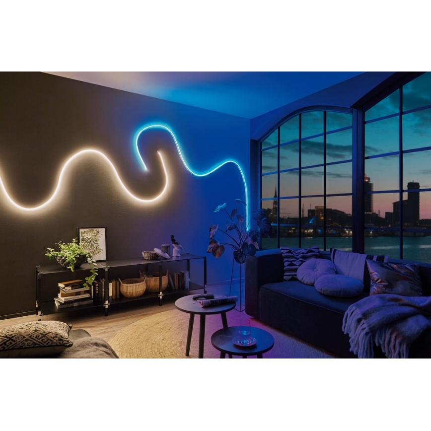 Paulmann 70966 - LED-RGB/27W IP67 Utomhus dimbar ljusslinga FLOW 3m 230/24V