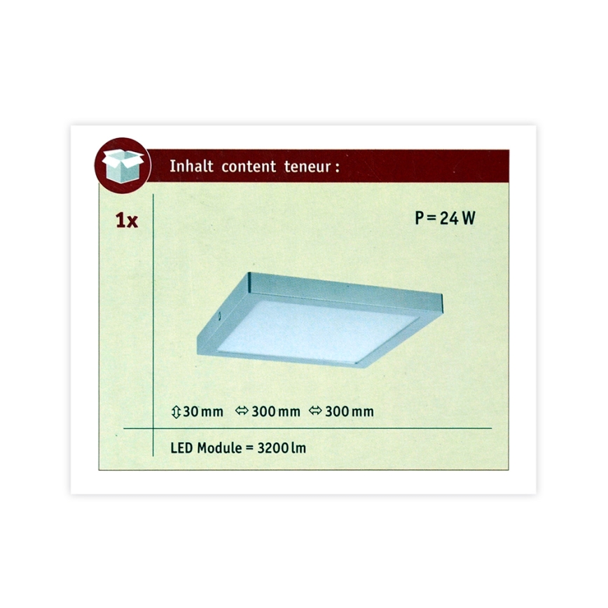 Paulmann 70982 - LED/22W Takbelysning ABIA 230V