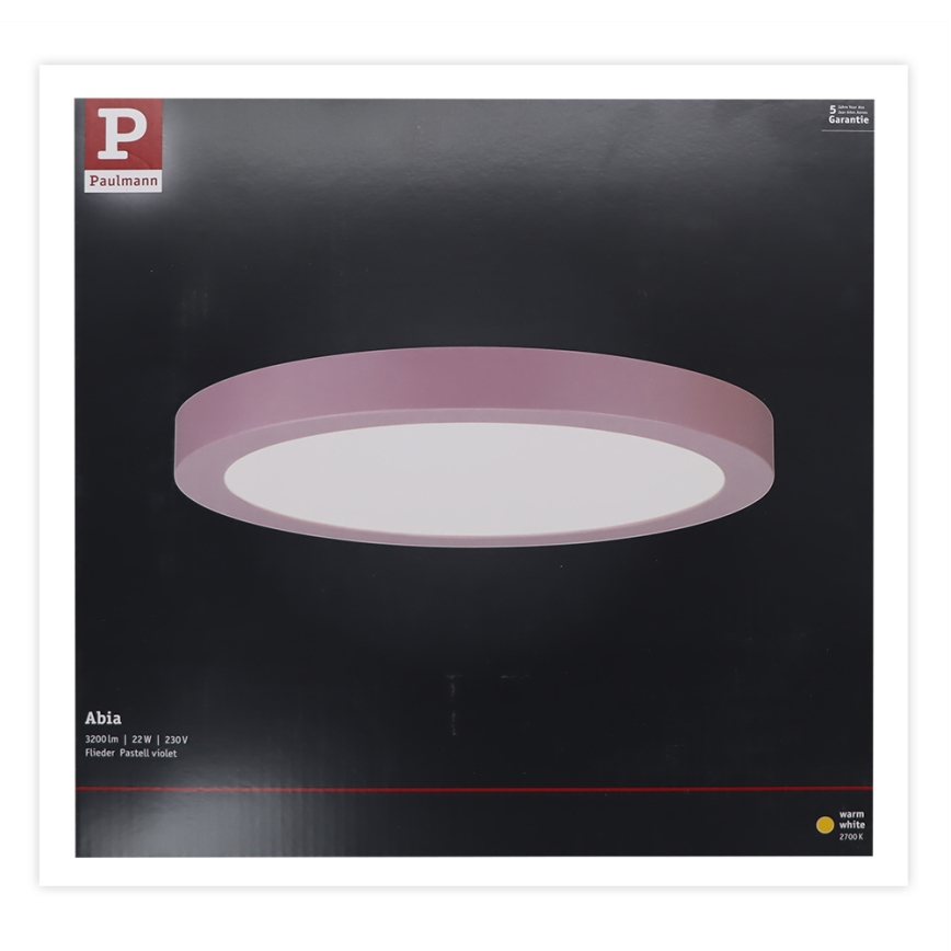 Paulmann 70989 - LED/22W Taklampa  ABIA 230V lila