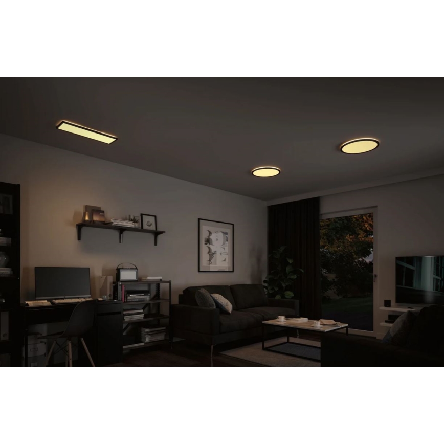 Paulmann 70997 - LED/11,2W Fäst panel ATRIA 230V 3000K diameter 19 cm svart