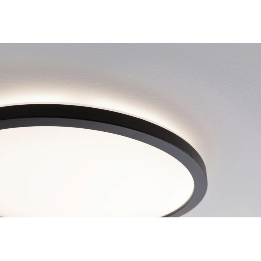 Paulmann 70998 - LED/16W Fäst panel ATRIA 230V 3000K diameter 29,3 cm svart