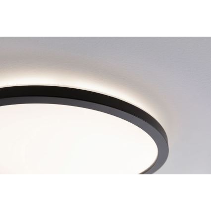 Paulmann 70999 - LED/22W Dimbart panel ATRIA 230V 3000K Ø 42 cm svart
