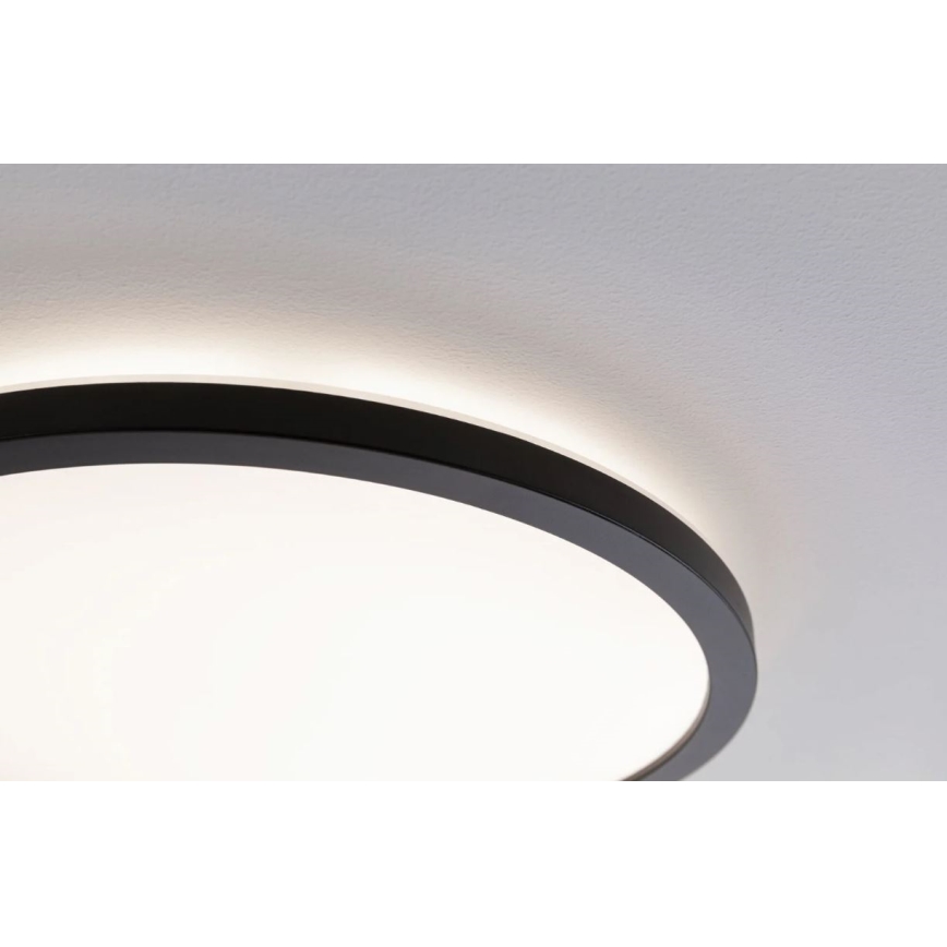 Paulmann 70999 - LED/22W Ljusreglerad panel ATRIA 230V 3000K diameter 42 cm svart