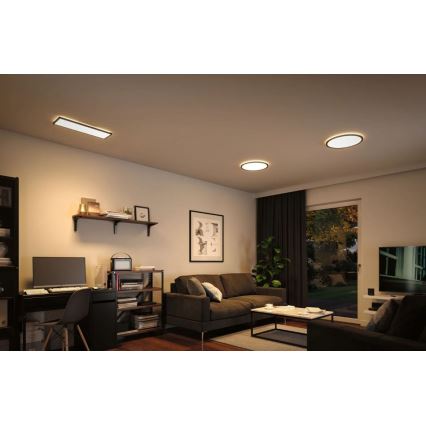 Paulmann 71002 - LED/22W Ljusreglerad panel ATRIA 230V 3000K 42x42 cm svart