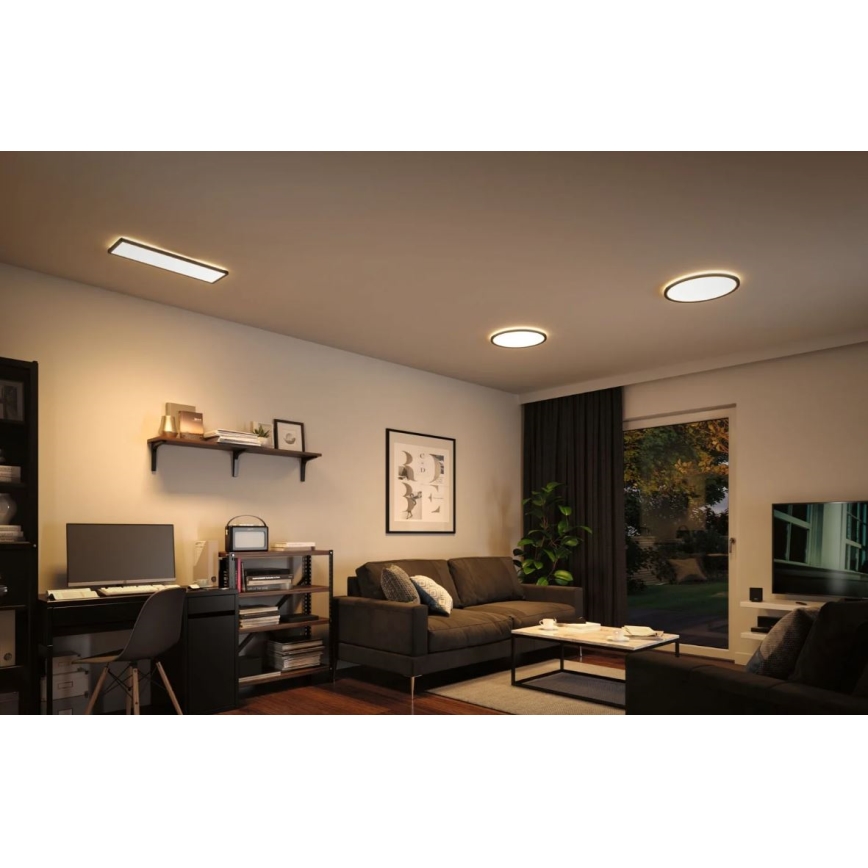Paulmann 71002 - LED/22W Ljusreglerad panel ATRIA 230V 3000K 42x42 cm svart