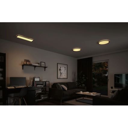Paulmann 71002 - LED/22W Ljusreglerad panel ATRIA 230V 3000K 42x42 cm svart