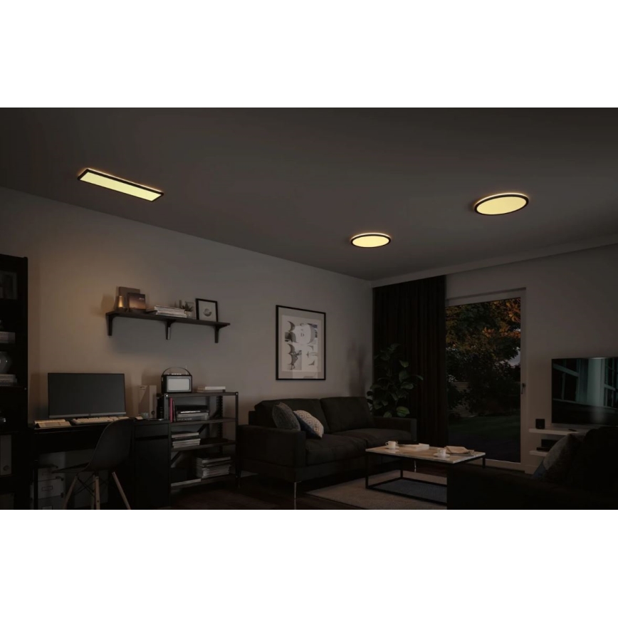 Paulmann 71002 - LED/22W Ljusreglerad panel ATRIA 230V 3000K 42x42 cm svart