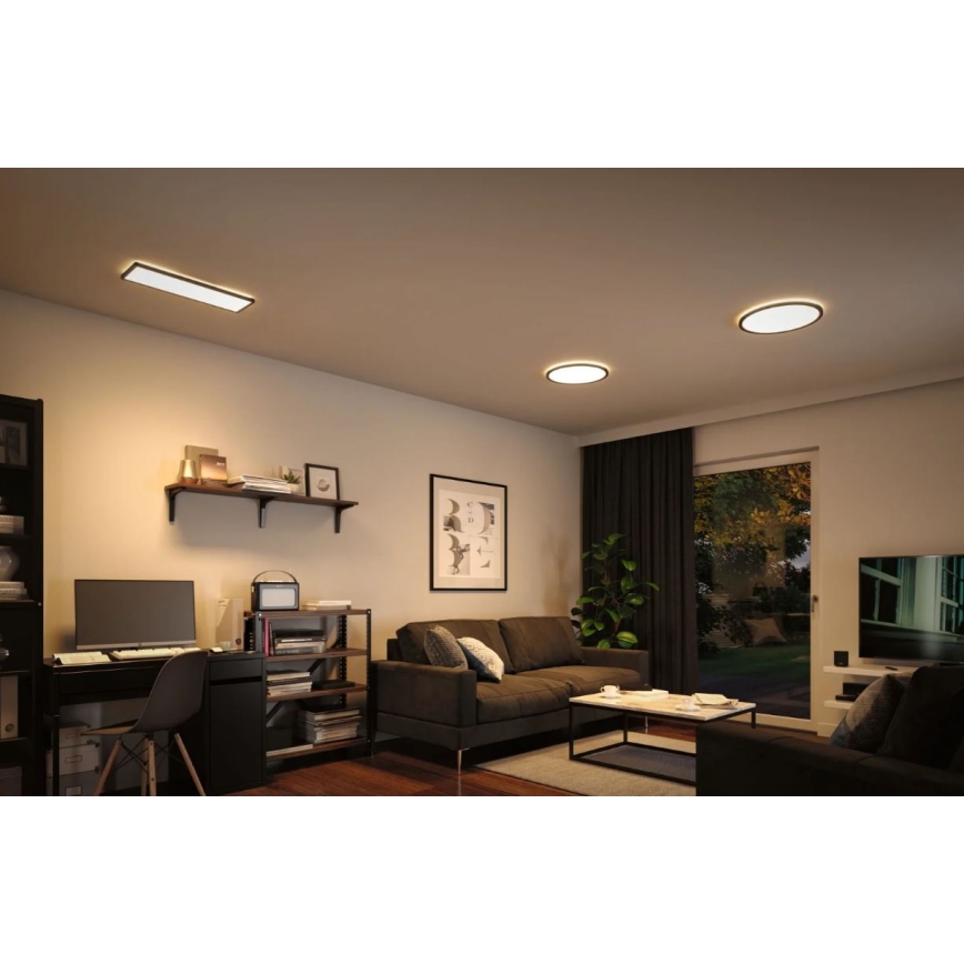 Paulmann 71003 - LED/22W Ljusreglerad panel ATRIA 230V 3000K 20x58 cm svart