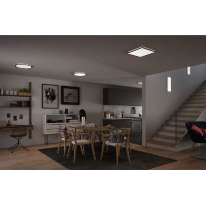 Paulmann 71009 - LED/22W Dimbart panel ATRIA 230V 4000K 42x42 cm matt krom