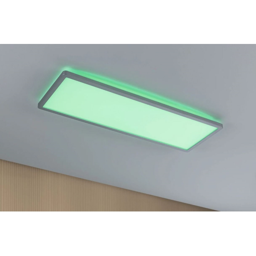 Paulmann 71020 - LED/20W RGBW Ljusreglerad panel ATRIA 230V 4000K 20x58 cm + fjärrkontroll